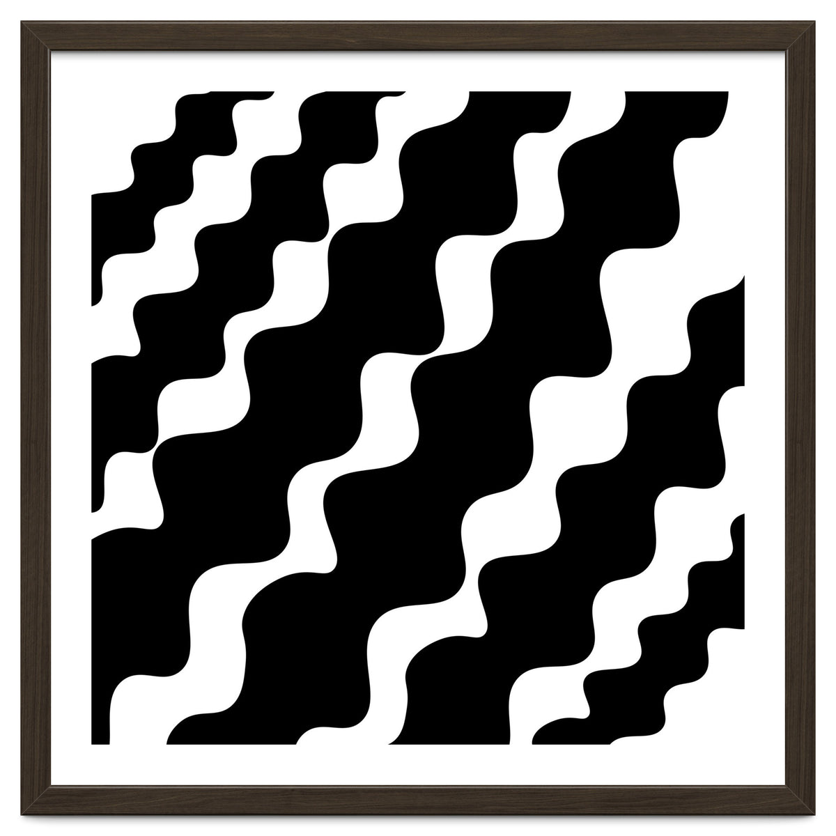 Black Wavy Pattern