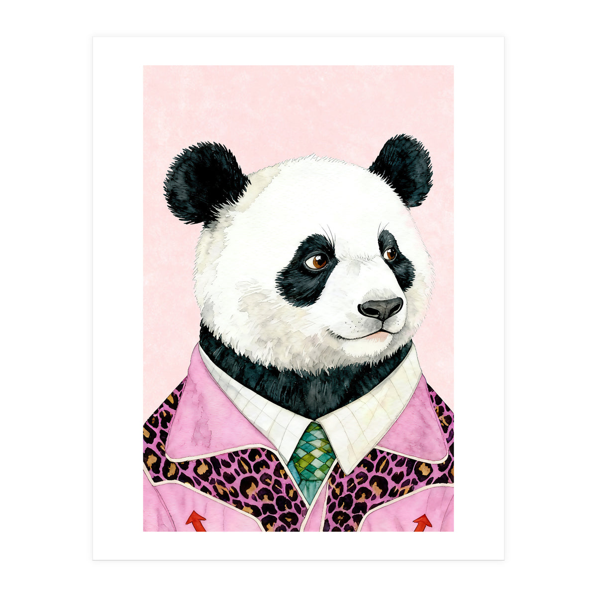 Panda Animal Fashion  (Print Only)