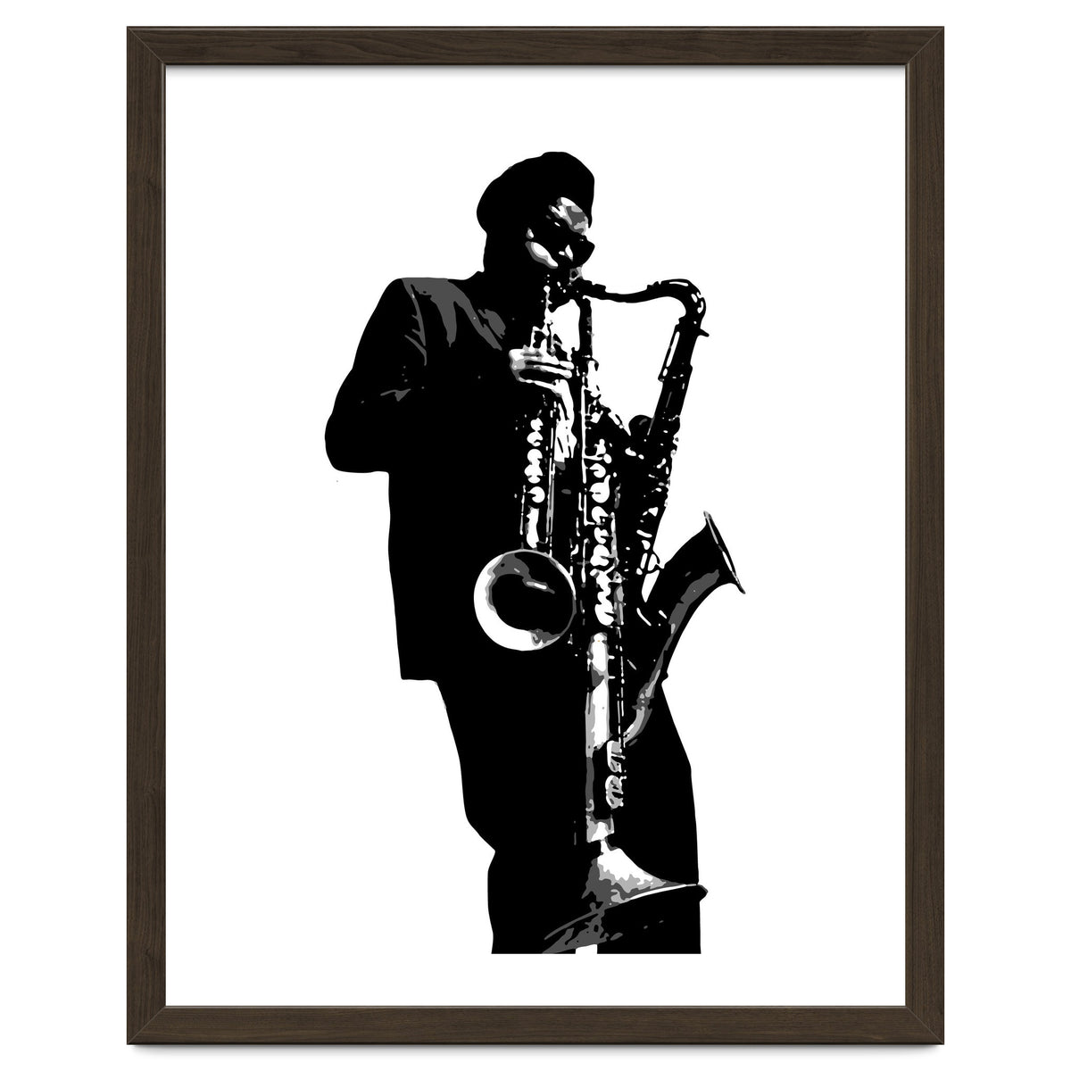 Rahsaan Roland Kirk Jazz Music Legend in Grayscale