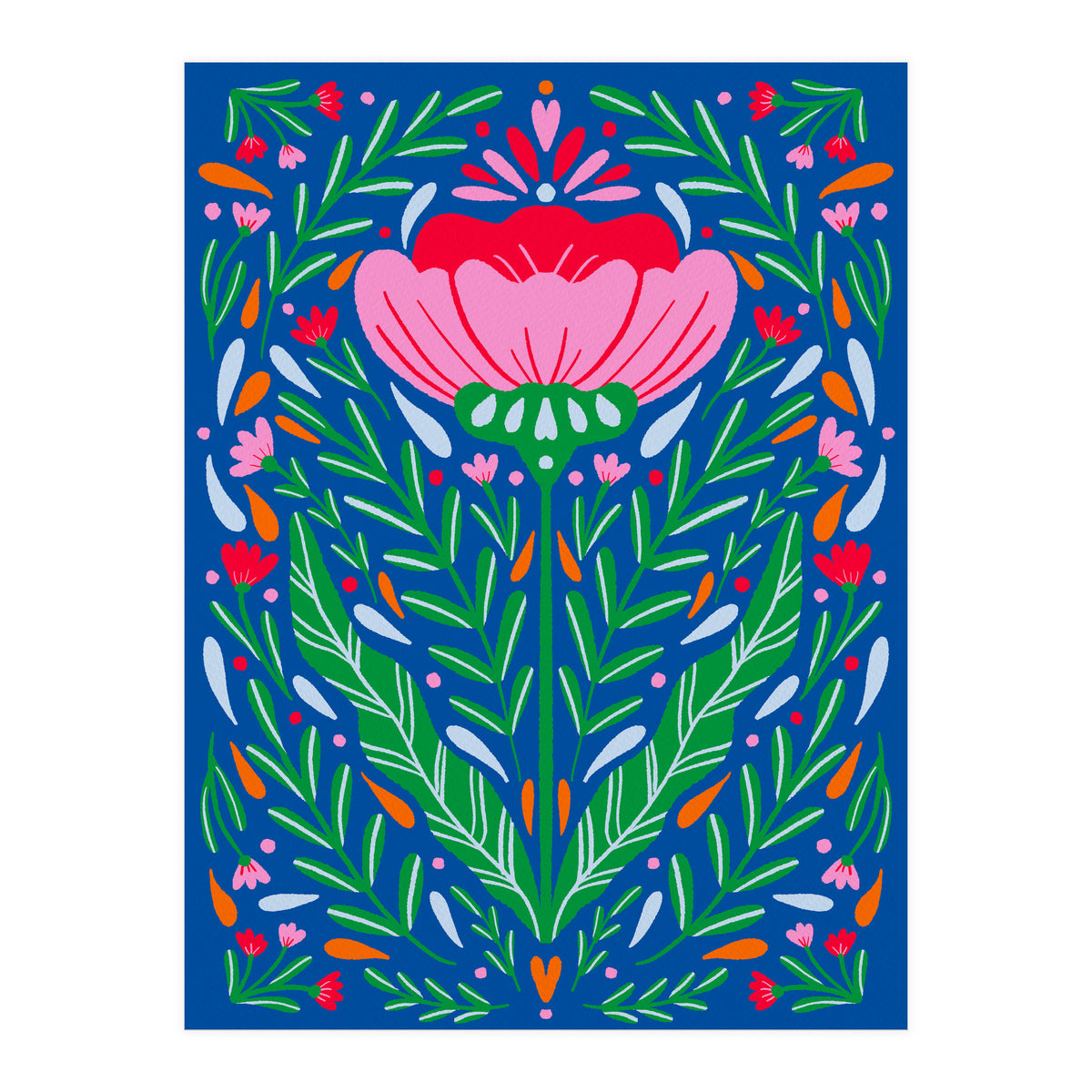 Bold Symmetrical Floral  (Print Only)