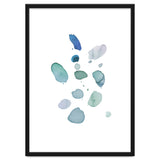 Watercolor Aqua Abstract Spots I thumbnail
