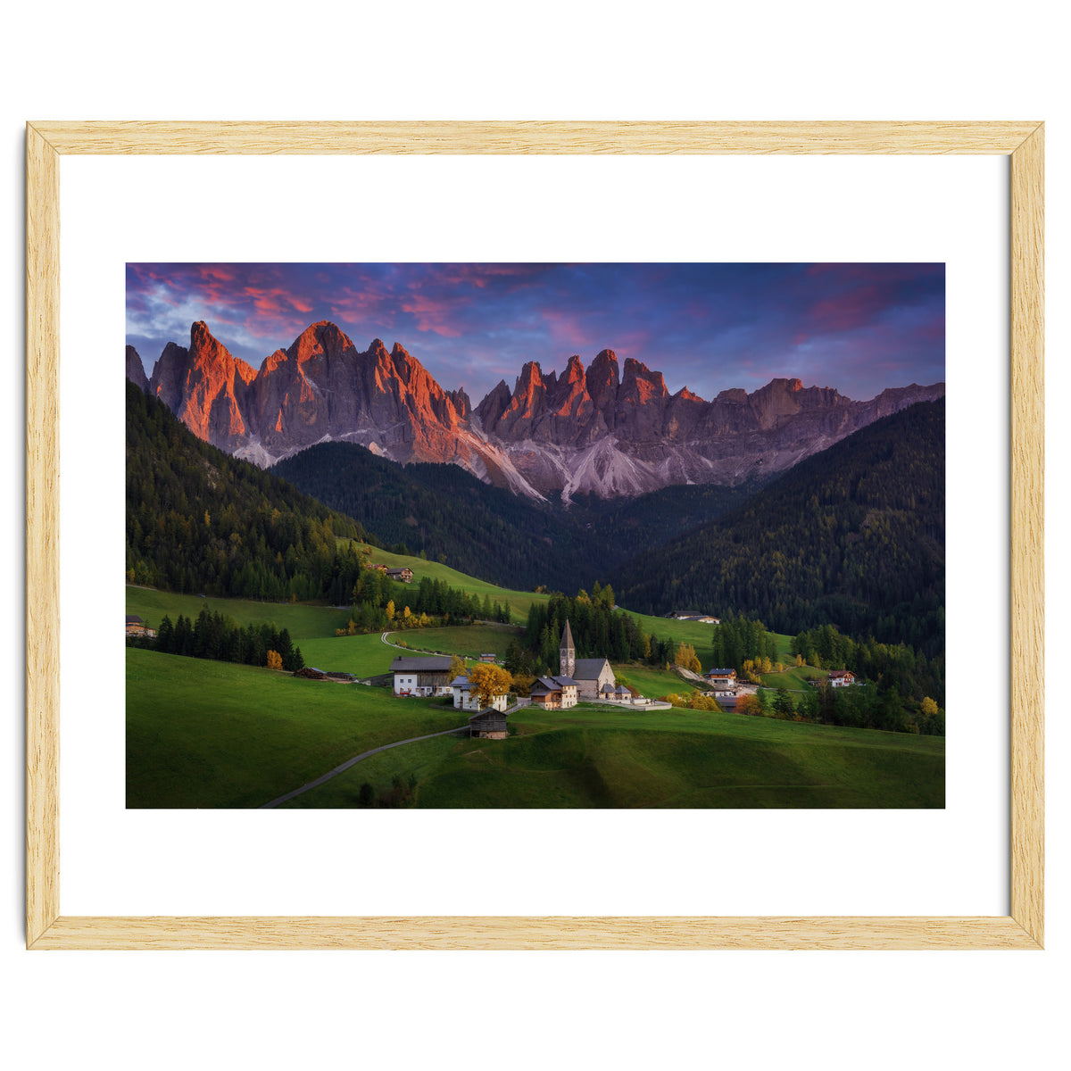 Santa Maddalena at sunset