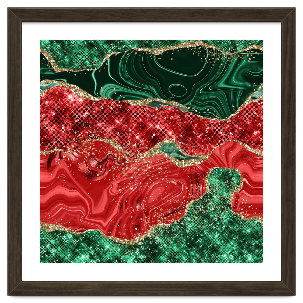 Christmas Glitter Agate Texture 02