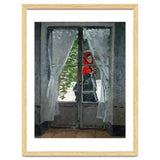 Mme. Monet with a red hat called " The Red Kerchief&quot, ca. 1870. thumbnail
