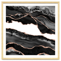 Black & Rose Gold Agate Texture 06