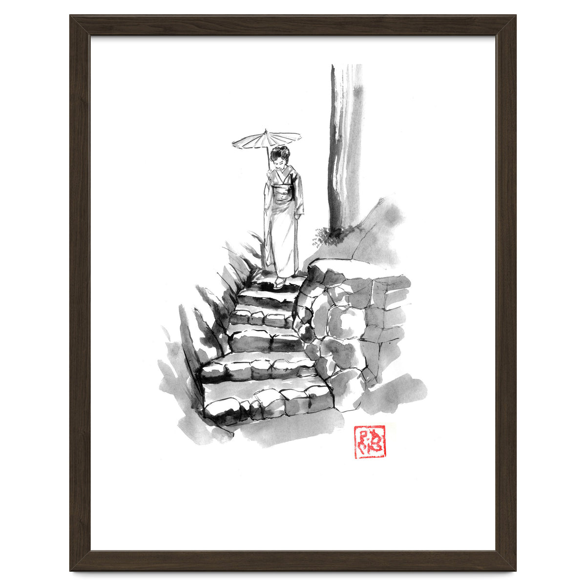 woman Descending Stairs