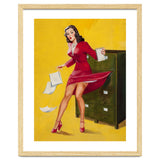 Pinup Girl In Office Accident thumbnail