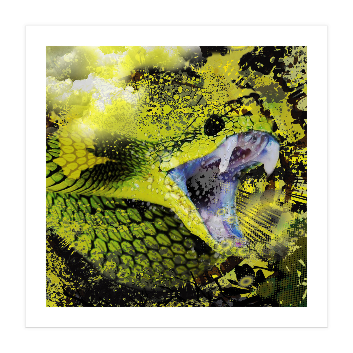 Green Viper Reptile (Print Only)