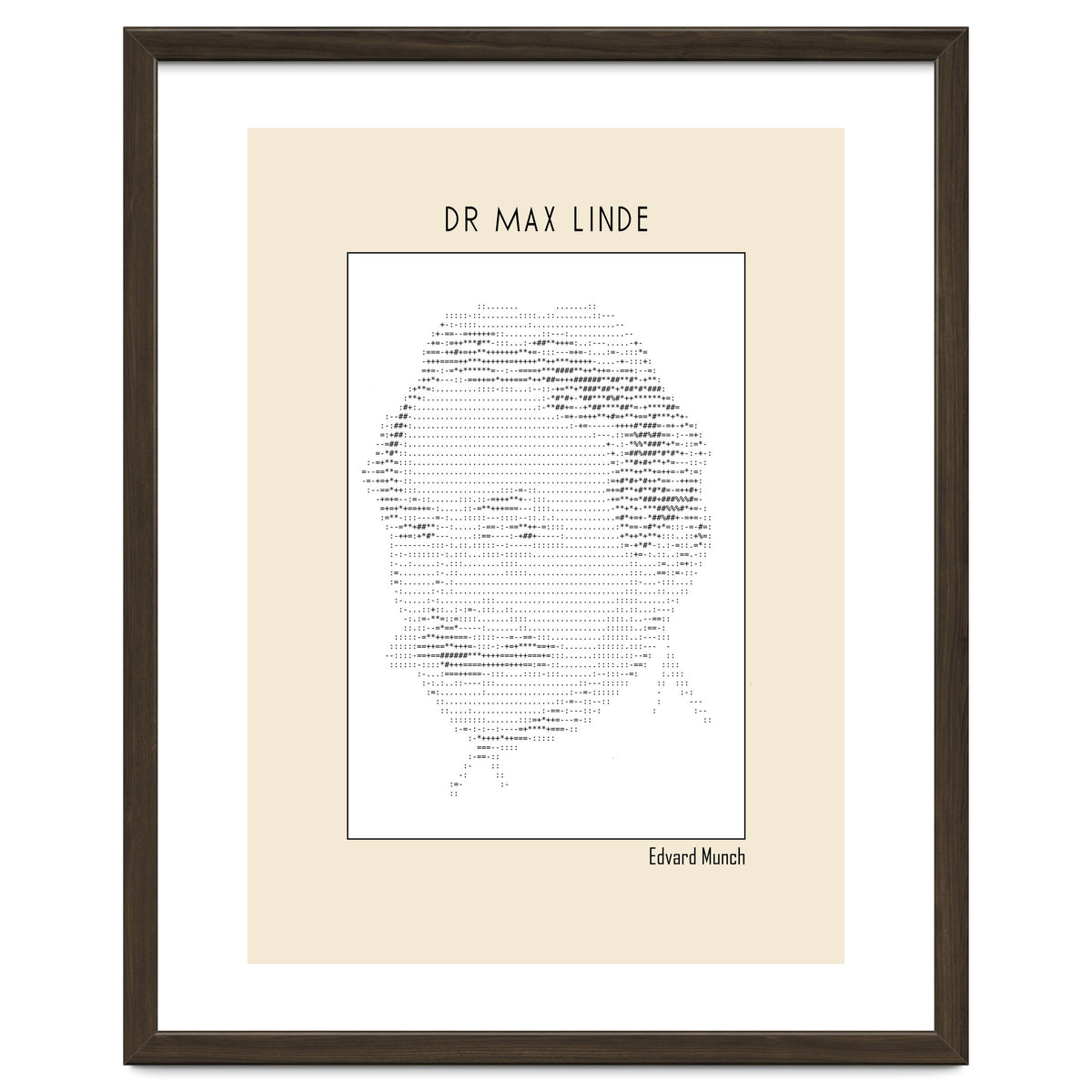 Dr Max Linde – Edvard Munch (ascii Art)