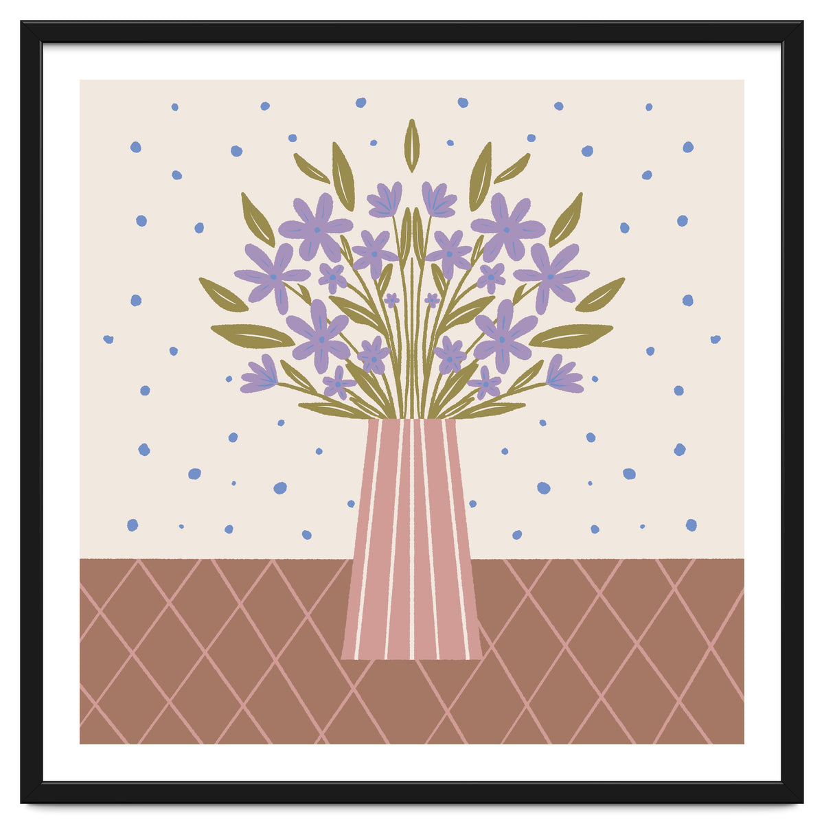 Flower Vase Mocha Mousse