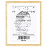 Receipt Art Emma Watson