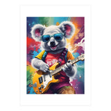 Koala Playing Guitar, Rock Graffiti (Print Only) thumbnail