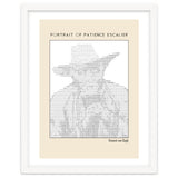 Portrait of Patience Escalier (1888) - Vincent van Gogh(ascii art) thumbnail