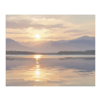 Golden Horizon at Dusk (Print Only)