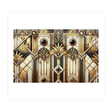 Art Deco Gold Geometric Pattern (Print Only) thumbnail