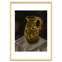 Golden Jug oil painted