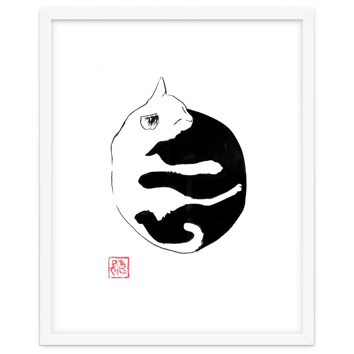 Ying yang Cat