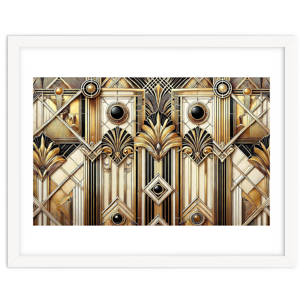 Art Deco Gold Geometric Pattern