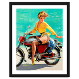 Pinup Sexy Motorcycle Girl thumbnail