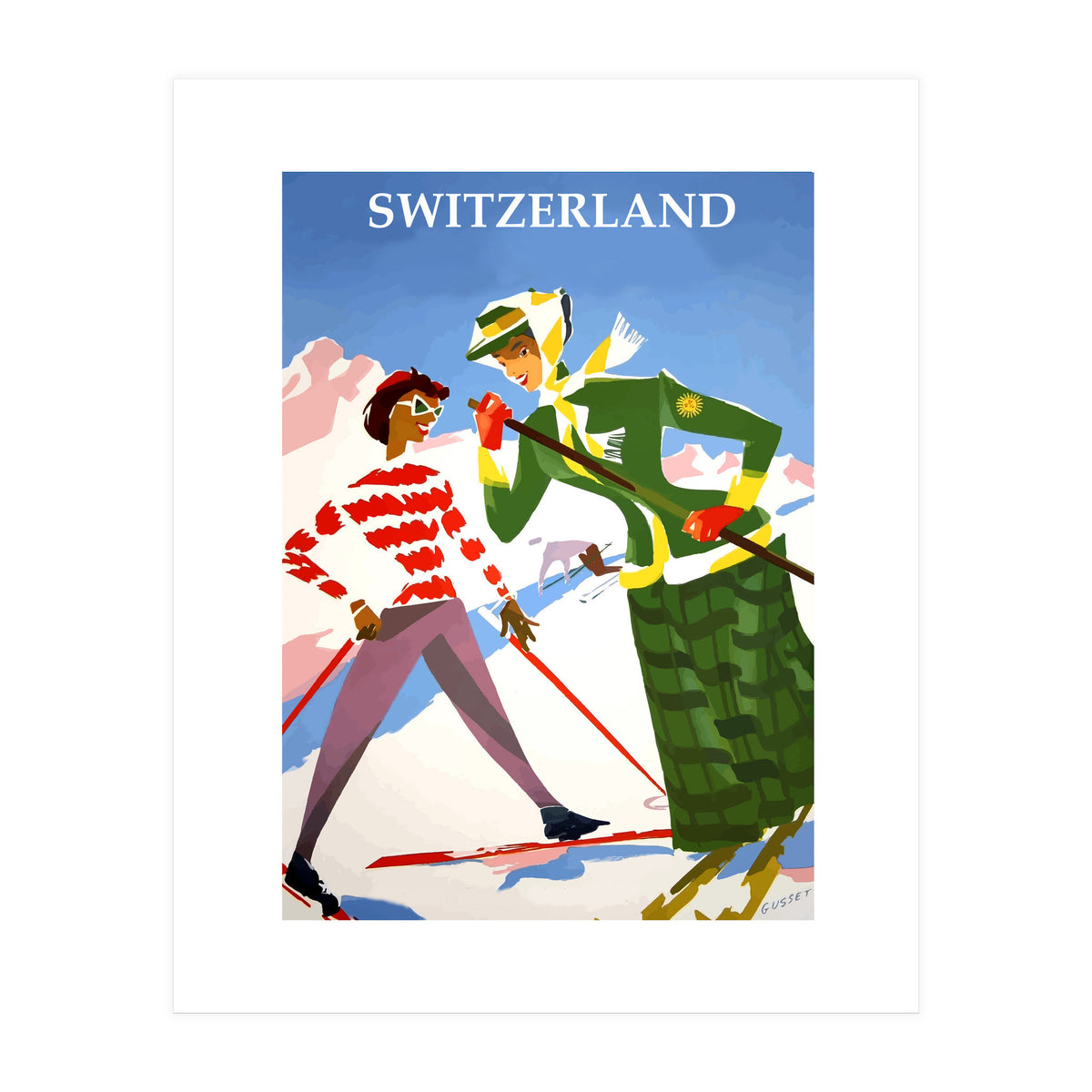 Skiing in Switzerland (Print Only)