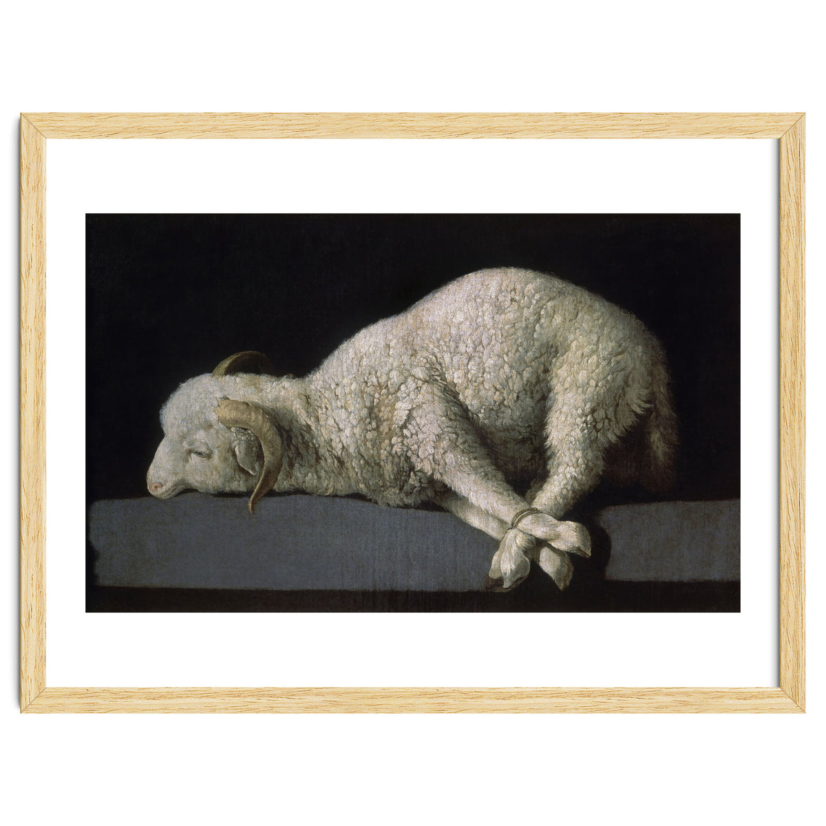 Agnus Dei - ca.1635-40 - oil on canvas - 37,3 x 62 cm - Spanish Baroque - NP 7293.