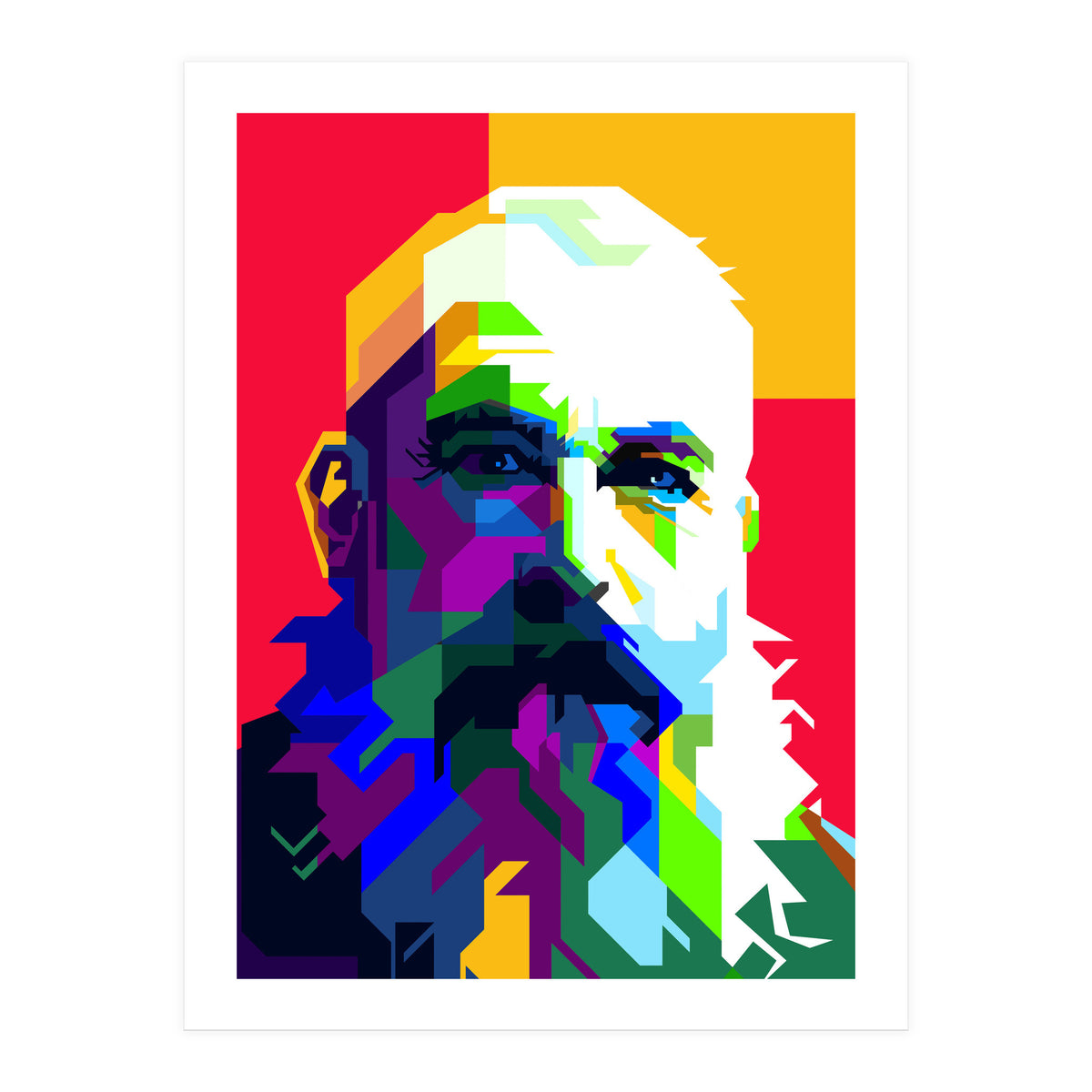 Claude Monet Artist Painting WPAP Trending Now (Print Only)