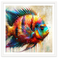 Colorful Tropical Fish Portrait