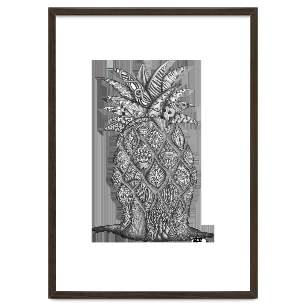 Surreal Melting Pineapple by Charsy