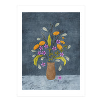 Moody Floral Vase (Print Only)