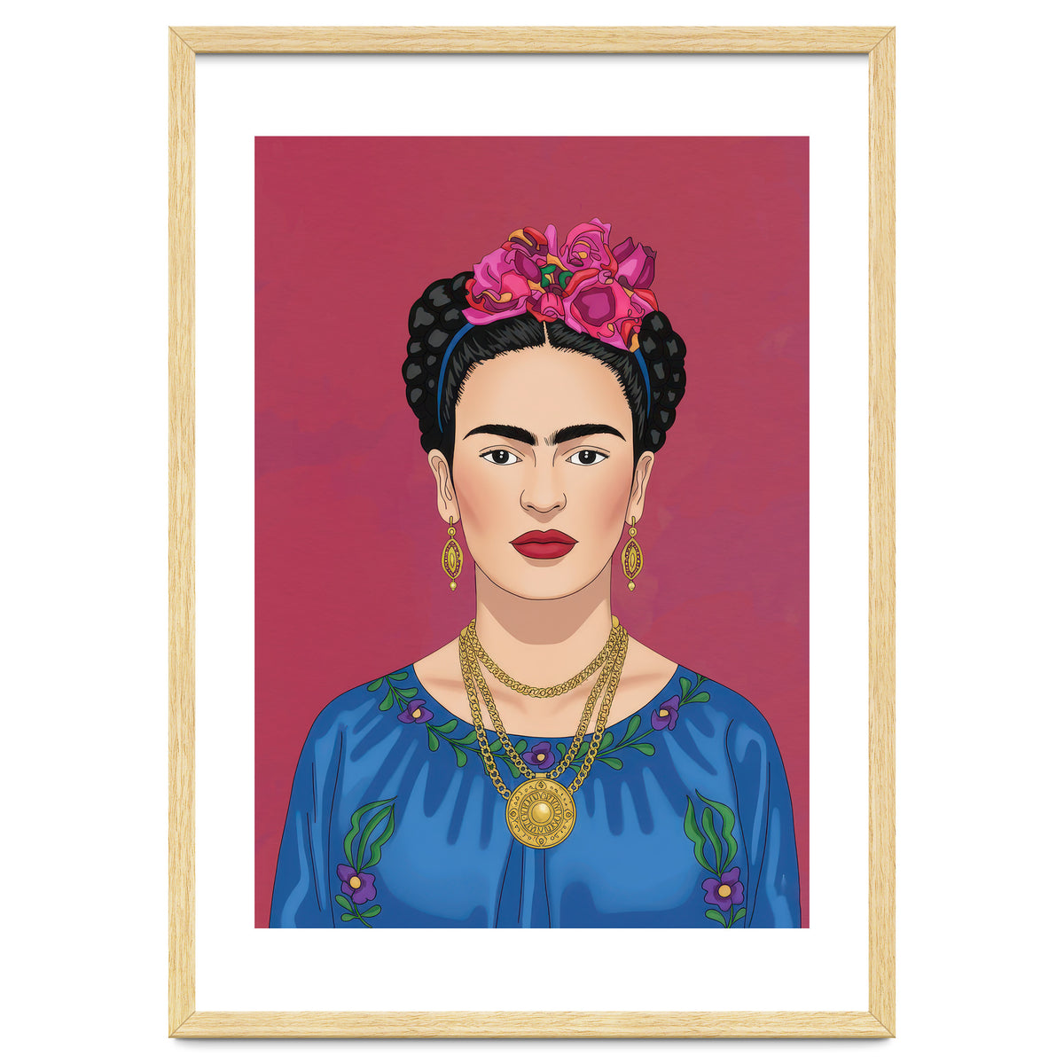 Frida Kahlo Portrait Illustration