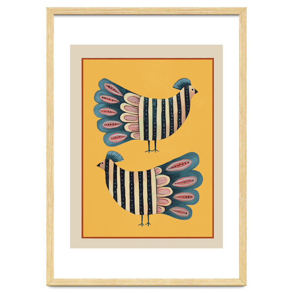 Striped Bird Pair II