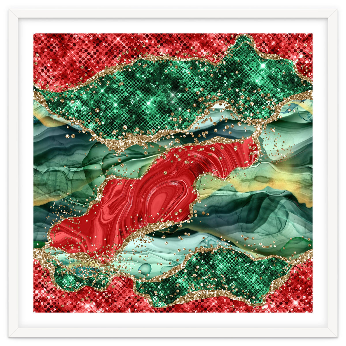 Christmas Glitter Agate Texture 03