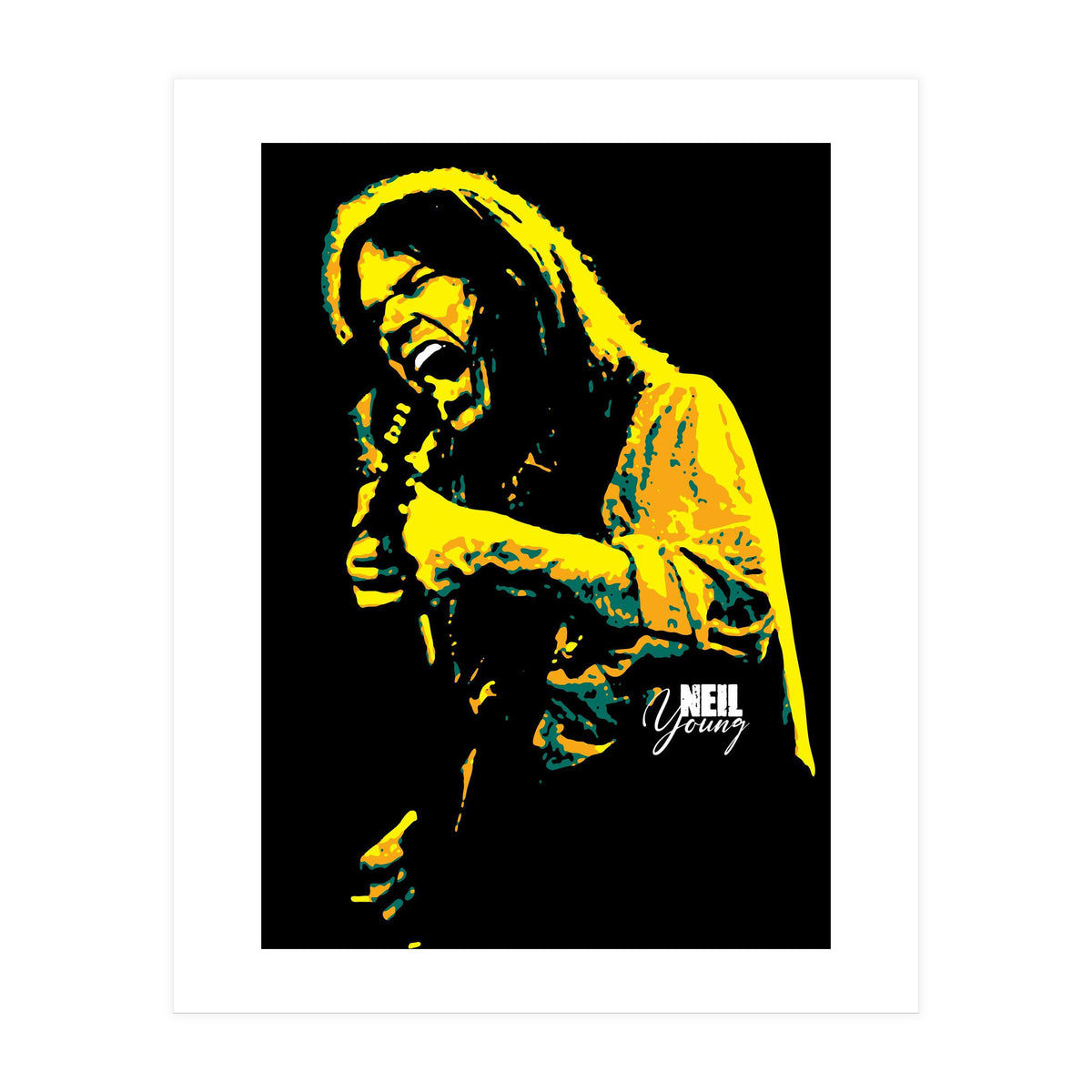 Neil Young Music Legend (Print Only)