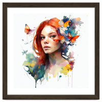 Red Hair Butterfly Reverie