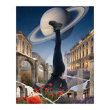 Cosmic Balance: Surreal Yoga in Ancient Dreamscapes (Print Only) thumbnail