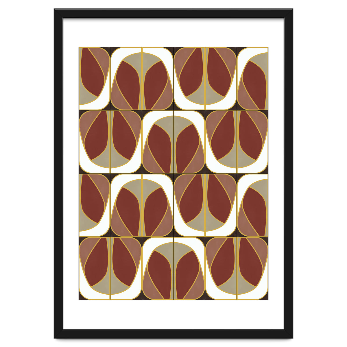 Umber Deco Mixed Tiles