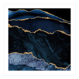 Navy & Gold Agate Texture 02 (Print Only) thumbnail