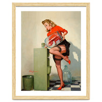 Pinup Sexy Water Cooler Girl