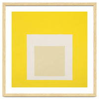 JOSEF ALBERS - HOMAGE TO THE SQUARE YELLOW WHITE