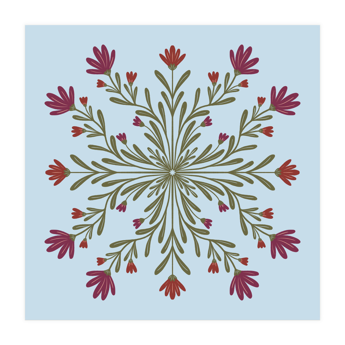 Floral Mandala  (Print Only)