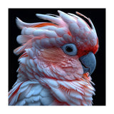 Pink Cockatoo Parrot Close Up Portrait Feather  (Print Only) thumbnail