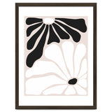 Floral Yin Yang, Scandinavian Nature Flowers Botanical Concept, Plants Blossom Positivity Neutral Minimalism thumbnail