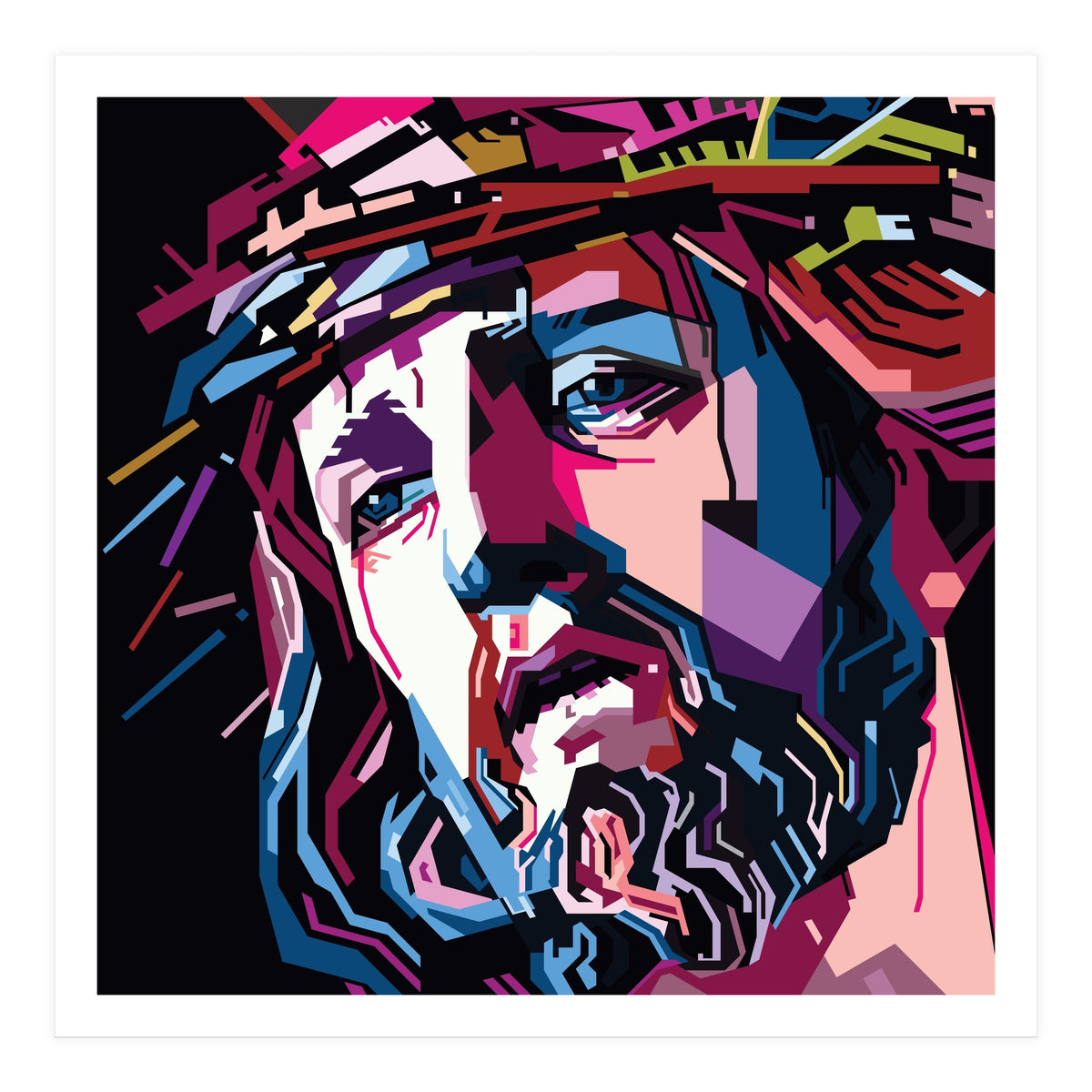 Jesus Christ Style WPAP (Print Only)