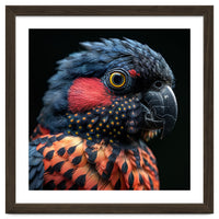Close Up Portrait Of A Colorful Exotic Parrot