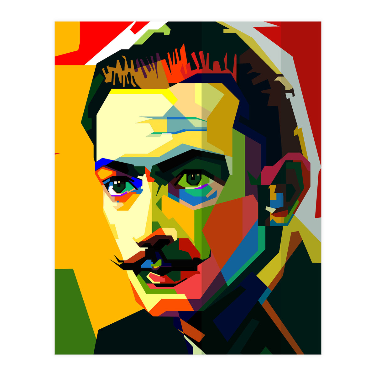 Salvador Dali Maestro Painting Pop Art Wpap (Print Only)