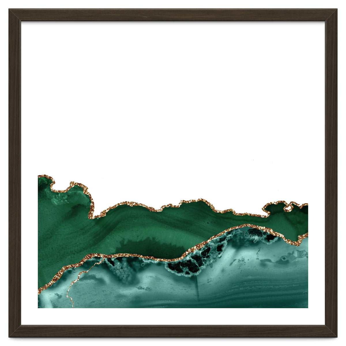 Emerald & Gold Agate Texture 12