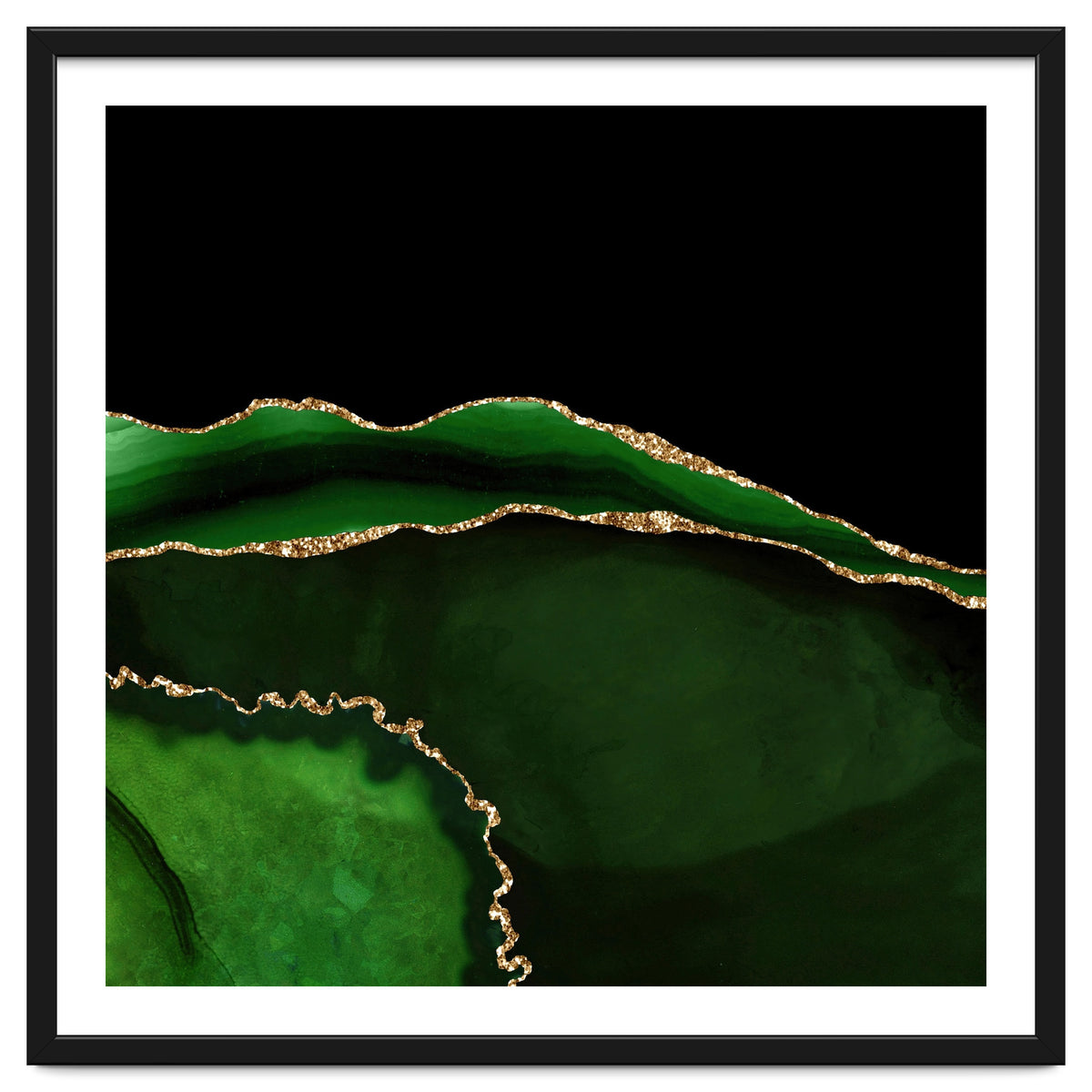 Green & Gold Agate Texture 05