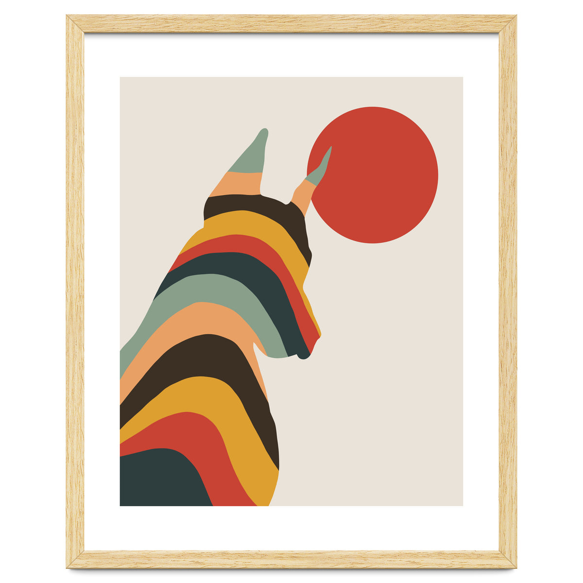 Dog Years, Rainbow Bohemian Animal, Pets Rise Dogs Retro, Eclectic Contemporary Solo