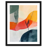 Minimalist Botanical Abstract Art with Organic Overlapping Shapes thumbnail