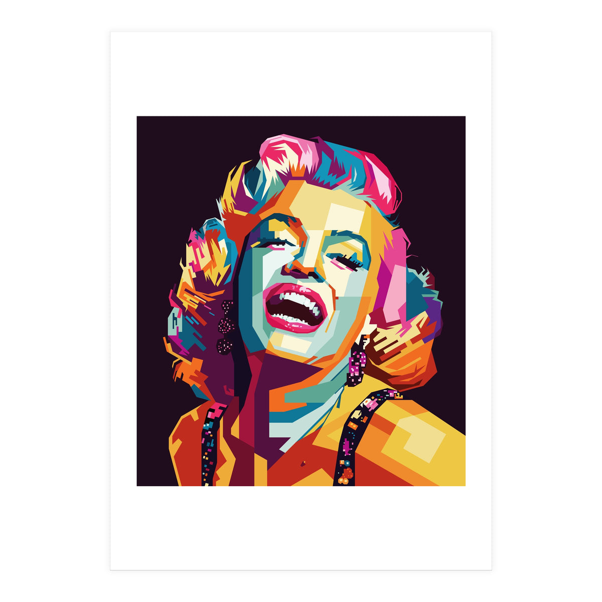 Marilyn Monroe Style WPAP (Print Only)